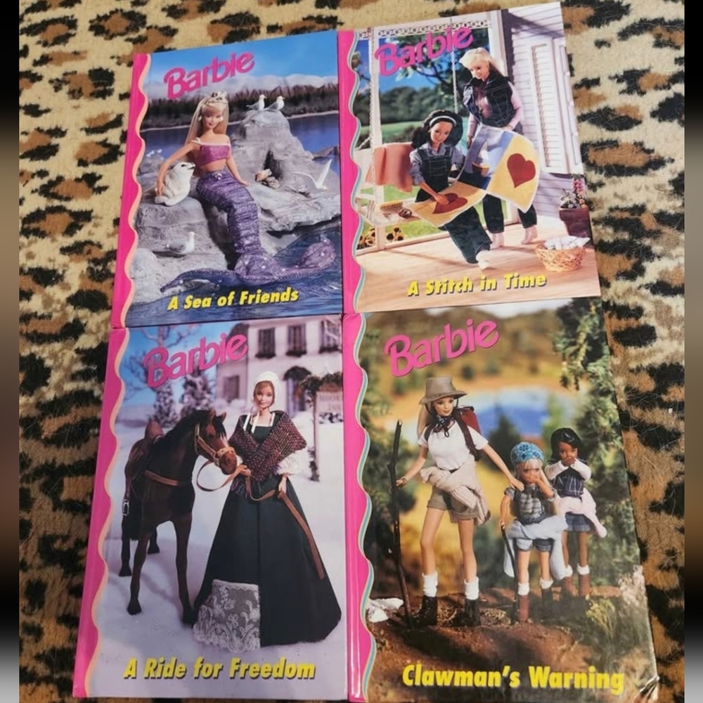 4 Vintage Barbie Books